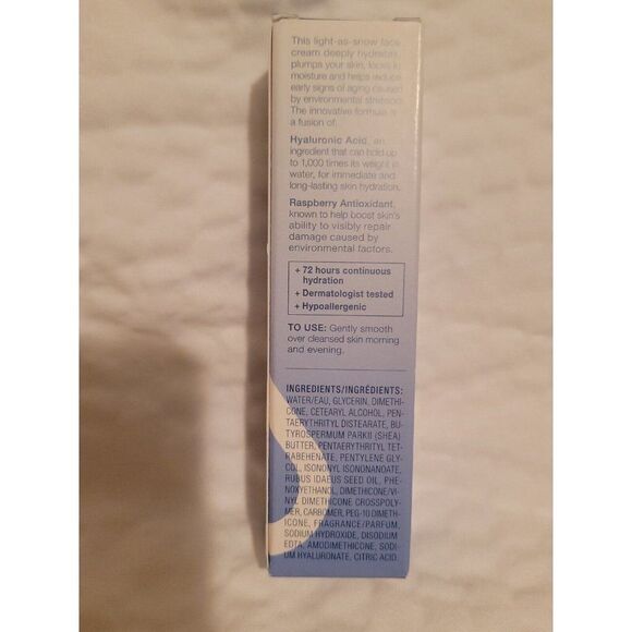 AVON 1.7 oz Anew Hydra Fusion Snow Cream Hyaluronic Acid Raspberry 50ml New - Picture 3 of 4